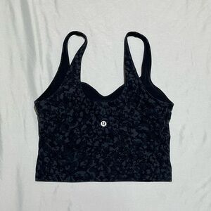 Lululemon Wild Thing Camo Deep Coal Align Nulu Tank Bra Padded Size 6